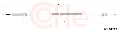 Трос, механическая коробка передач COFLE 2CB.VK017