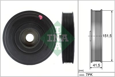 Ременный шкив, коленчатый вал Schaeffler INA 544 0088 10