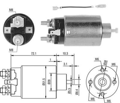 Ievilcējrelejs, Starteris MAGNETI MARELLI 940113050443