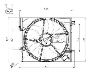 Ventilators, Motora dzesēšanas sistēma NRF 47897