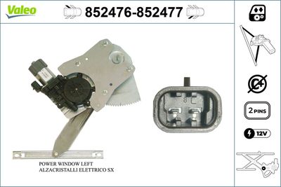 Стеклоподъемник VALEO 852476