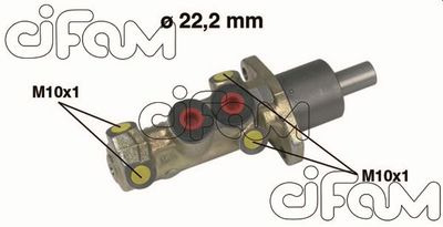 Galvenais bremžu cilindrs CIFAM 202-198