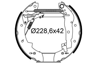Bremžu loku komplekts VALEO 554931