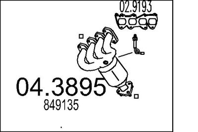 Катализатор MTS 04.3895