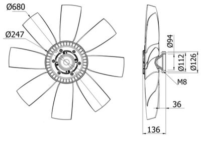 Ventilators, Motora dzesēšanas sistēma MAHLE CFF 432 000S