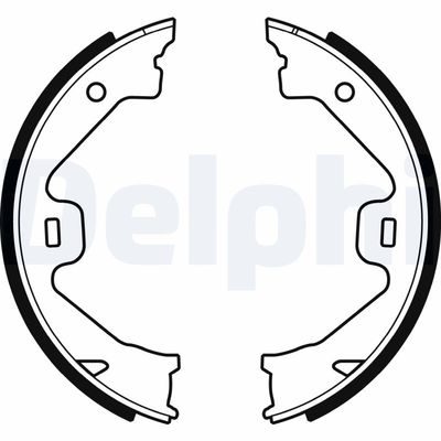 Bremžu loku kompl., Stāvbremze DELPHI LS1930