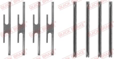 Комплектующие, колодки дискового тормоза QUICK BRAKE 109-1072