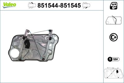 Стеклоподъемник VALEO 851544