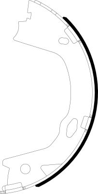 Bremžu loku kompl., Stāvbremze HELLA 8DA 355 051-221