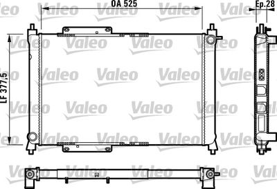 Radiators, Motora dzesēšanas sistēma VALEO 731816
