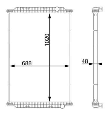 Radiators, Motora dzesēšanas sistēma MAHLE CR 772 000S