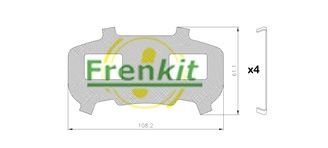 Pretčīkstēšanas plēve, Bremžu uzlikas FRENKIT 940061