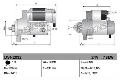 Starteris DENSO DSN2032