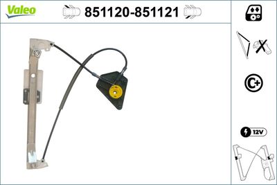 Стеклоподъемник VALEO 851120
