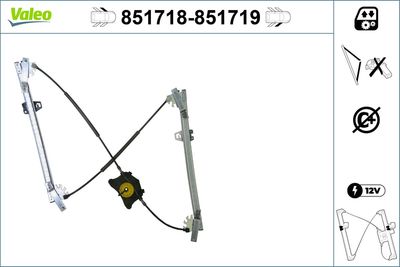 Стеклоподъемник VALEO 851718