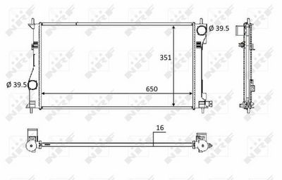Radiators, Motora dzesēšanas sistēma NRF 58558