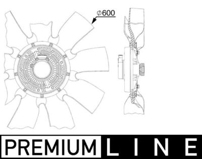 Ventilators, Motora dzesēšanas sistēma MAHLE CFF 518 000P