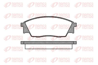 Bremžu uzliku kompl., Disku bremzes REMSA 0307.00