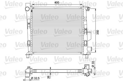 Radiators, Motora dzesēšanas sistēma VALEO 701724
