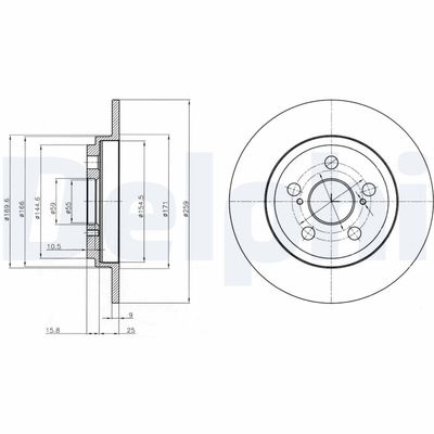 Bremžu diski DELPHI BG4272