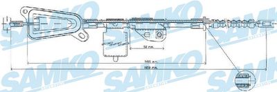 Тросик, cтояночный тормоз SAMKO C0478B