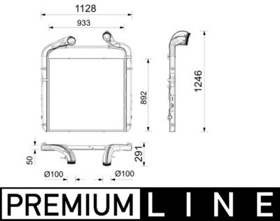 Интеркулер MAHLE CI741000P
