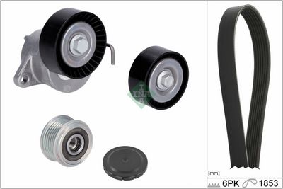 Ķīļrievu siksnu komplekts Schaeffler INA 529 0351 20