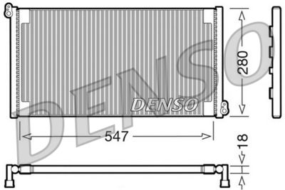 Конденсатор, кондиционер DENSO DCN09081