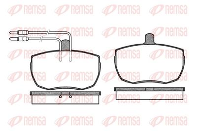 Bremžu uzliku kompl., Disku bremzes REMSA 0056.04