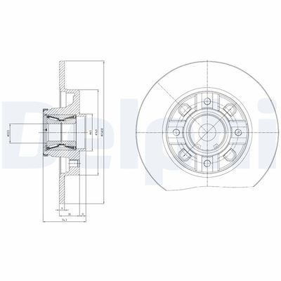 Тормозной диск DELPHI BG9116RSC