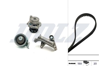 Водяной насос + комплект зубчатого ремня DOLZ KD110