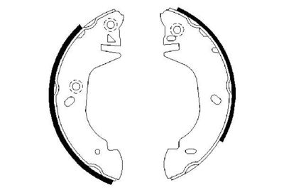 Bremžu loku komplekts BOSCH 0 986 487 358