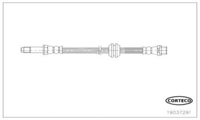 Тормозной шланг CORTECO 19037291