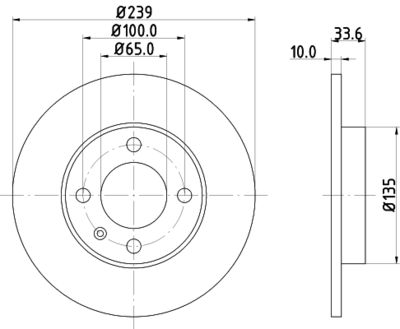 Bremžu diski HELLA PAGID 8DD 355 104-191