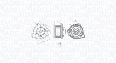 Вентилятор салона MAGNETI MARELLI 069412772010