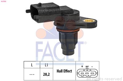 Датчик, положение распределительного вала FACET 9.0700