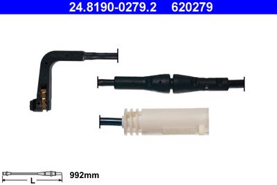 Indikators, Bremžu uzliku nodilums ATE 24.8190-0279.2