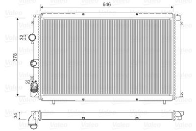 Radiators, Motora dzesēšanas sistēma VALEO 732940
