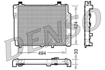 Radiators, Motora dzesēšanas sistēma DENSO DRM17075