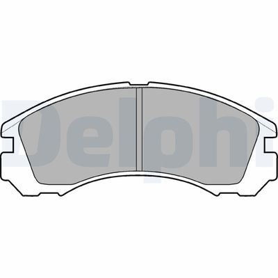 Комплект тормозных колодок, дисковый тормоз DELPHI LP871