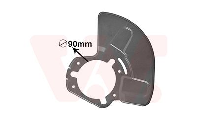Dubļu sargs, Bremžu disks VAN WEZEL 3745373
