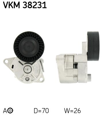 Натяжитель ремня, клиновой зубча SKF VKM 38231