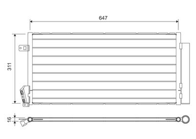 Конденсатор, кондиционер VALEO 814377