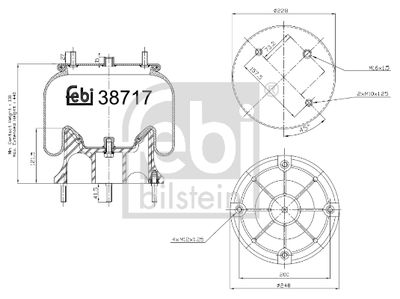 Pneimoatsperes spilvens, Pneimopiekare FEBI BILSTEIN 38717