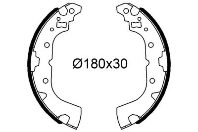 Bremžu loku komplekts VALEO 564281