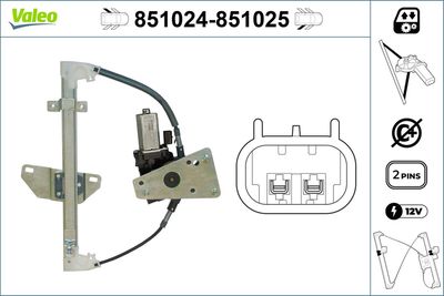 Стеклоподъемник VALEO 851024