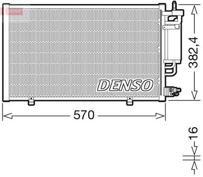 Конденсатор, кондиционер DENSO DCN10051