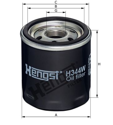 Масляный фильтр HENGST FILTER H344W