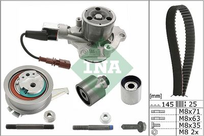 Ūdenssūknis + Zobsiksnas komplekts Schaeffler INA 530 0650 30