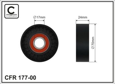 Spriegotājrullītis, Ķīļrievu siksna CAFFARO 177-00